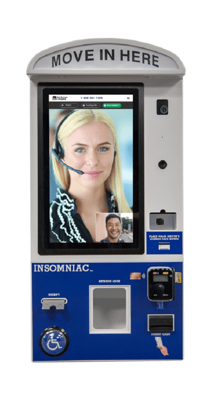 self service kiosk with live customer support