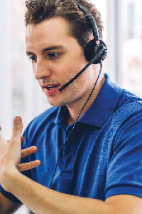 Remote rental and call center services for self storage
