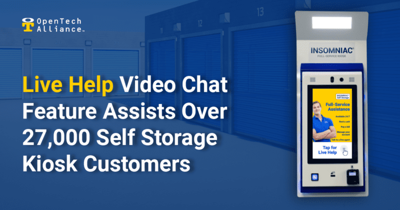 Live Help Video Chat Feature Assists Over 27,000 Self Storage Kiosk Customers